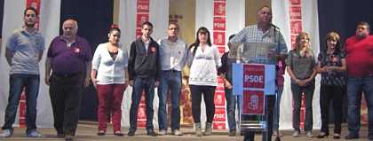 candidatura del PSOE de Láchar-Peñuelas en mitin en Láchar el 19 de mayo 2011