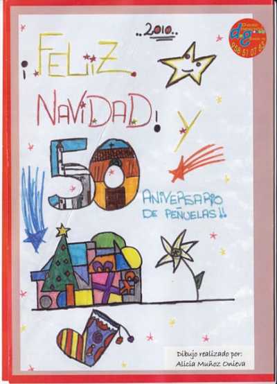 tarjeta de navidad Peuelas 50 aos